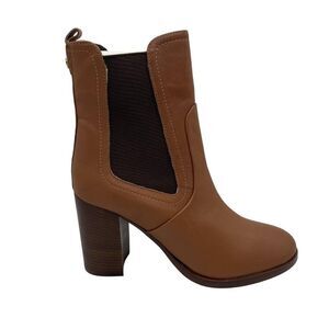 Ted Baker Boots Womens Size 8.5 Tan Leather Heeled Chelsea Daphina Dress‎ Shoes